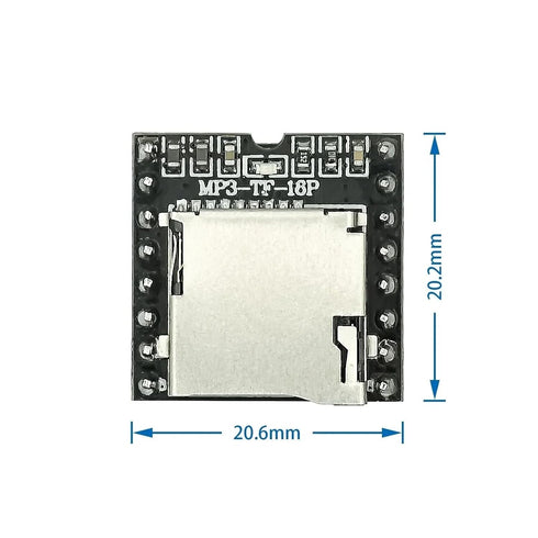 DPALGKVTZ 1-10pcs MP3 V3.0 16P Board(2pcs) DFPlayer Mini Player Module TF Card U Disk DF Player Audio Module