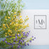 Monogrammed 1-5/8" Parisian Stamper Self Inking, Letter Stamp for Stationary, Cursive Calligraphy, Excellent Bridal