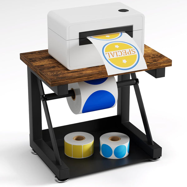 Label Holder for Thermal Printer, Heavy Duty Metal Label Holder for Rolls