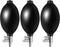 Lamoutor 3Pcs Blood Pressure Latex Bulb Replacement Pump Hand Squeeze Sphygmomanometer Bulb with Air Release Valve