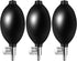 Lamoutor 3Pcs Blood Pressure Latex Bulb Replacement Pump Hand Squeeze Sphygmomanometer Bulb with Air Release Valve
