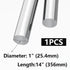 Eoiips 1" Diameter 304 Stainless Steel Round Rod, 14" Length for DIY Metal Craft & Working Hobbies