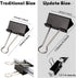 Extra Large Binder Clips 2.4 Inch, 36 Pack, Upgrade Giant Paper Clips for Office and Home Supplies, Black