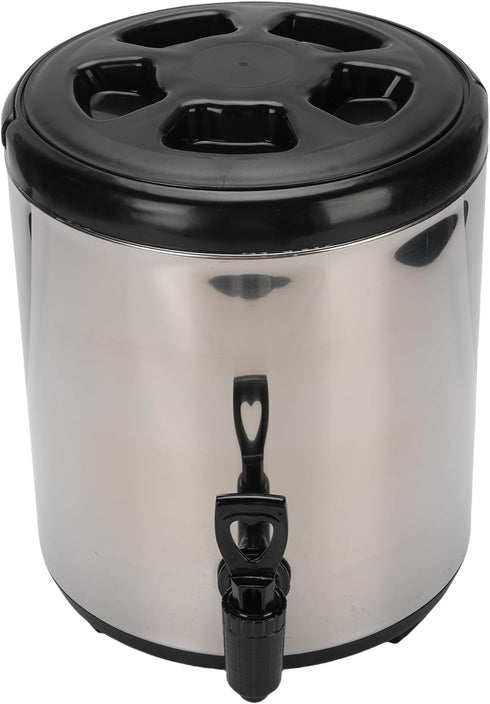 Generic 6L 304 Insulated Beverage Dispenser, Stainless Steel Drink Dispenser, Hot Cold with Convenient Handle, Ideal