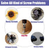 Yakamoz 22Pcs Mini Damaged Screw Extractor Kit, Easy Out Broken Bolt Extractor with Magnetic Extension Bit Holder