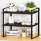 Desktop Organizer Shelf, SIDIANBAN Adjustable Office Storage Rack for Computer Desk Supplies, Black