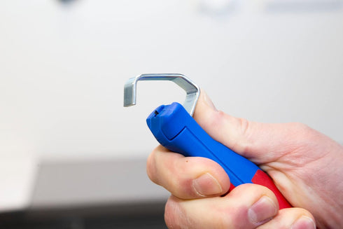 WEICON Cable Stripper No. 8-27, Multi Stripping Knife with Adjustable Cutting Depth for Common Round Cables