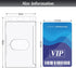 Hard Plastic Card ID Badge Holder with Keyring, Heavy Duty Clear Card Holder, Secure Credit Card ID Holder Keychain (20