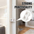 Fiwochic 8 Pcs Patio Door Clip Fixed Panel Bracket Bulk Stationary Sliding for Wood Gliding Patio Door Use