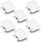 Grtard 6 Pack Heavy Duty Magnetic Clips, Strong Magnets for Whiteboard, Refrigerator, Home, School, Office (White)