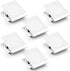 Grtard 6 Pack Heavy Duty Magnetic Clips, Strong Magnets for Whiteboard, Refrigerator, Home, School, Office (White)