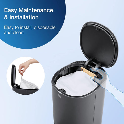 ECOVACS Disposable Dust Bag for N10 Plus/N8 Pro Plus/T9 Plus Robot Vacuum, Up to 30 Days of Dirt and Debris