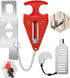 Portable Door Lock for Travel, Hotel Room Security Devices, Apartment Jammer, Additional Safety, 2022 Upgrade (Red