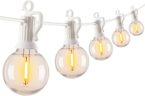 Brightown 29 Feet LED Outdoor String Lights with Shatterproof G40 Edison Bulbs,