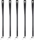 Black Safety Breakaway Lanyards for ID Badges, Holder Keys, Women Men, Cruise Neck Office Card Holder - 5 Pack