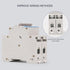 DC 2 Pole Miniature Circuit Breaker, 500V 50Amp, Thermal Magnetic Trip for Solar DC System
