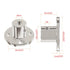6.35mm(1/4 in) Flange Shaft Coupling, Rigid Coupling Motors Guide Support Coupler, High Hardness Connector Flanged Mount for DIY RC Model Motors Coupler with Set Screws & Wrench