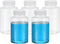 PATIKIL 5 Pcs 300ml PET Wide Mouth Reagent Bottles with Screw Cap for Lab Liquid Storage