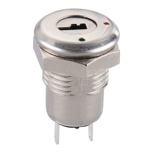 Baomain On-Off Keyswitch Keylock Switch - 11mm Mounting Hole Size, Pack of 2 with Keys