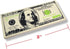 Realistic Looking $100 Bill Erasers (36 Pack), Almost 3" x 1.25" Rubber for School Student Incentive