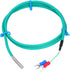 K Type Thermocouple, Waterproof Silicone Temperature Sensor with Soft Cable, Green 5x30mm Stainless Steel Probe
