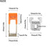 HONYURIS 10 Sets Mounting/45x16mm/Orange Downlight Panel Lamp Spring Clips Light Emitting Diode Recessed Lighting