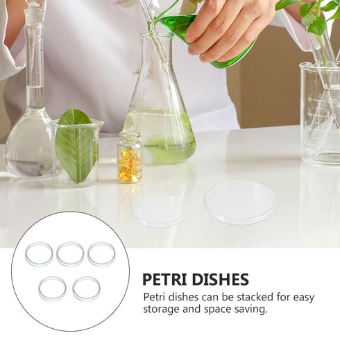 5Pcs Glass Petri Dishes, High Borosilicate Glass Cell Culture Dishes, Lab Supplies 60mm