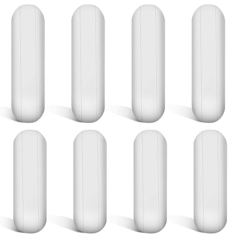 PTFE Magnetic Stirrer Mixer Stir Bar Set, White Color Laboratory Bar, Stir Plate Magnet (25 mm/1 Inch and 30 mm/1.18