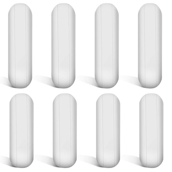 PTFE Magnetic Stirrer Mixer Stir Bar Set, White Color Laboratory Bar, Stir Plate Magnet (25 mm/1 Inch and 30 mm/1.18