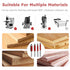 Ovrimelle 4PCS Set, 1/4 Inch Professional Flush Trim Router Bit Shank Top Bearing Hard Alloy Flush Trim Cut Router Bit