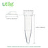 500pcs 1.5ml Microcentrifuge Tubes, Autoclavable PP Material with Graduation and Frosted Writing Area