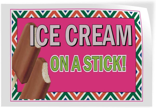 Fastasticdeals Decal Stickers Multiple Sizes Ice Cream in A Stick Restaurant Cafe Bar