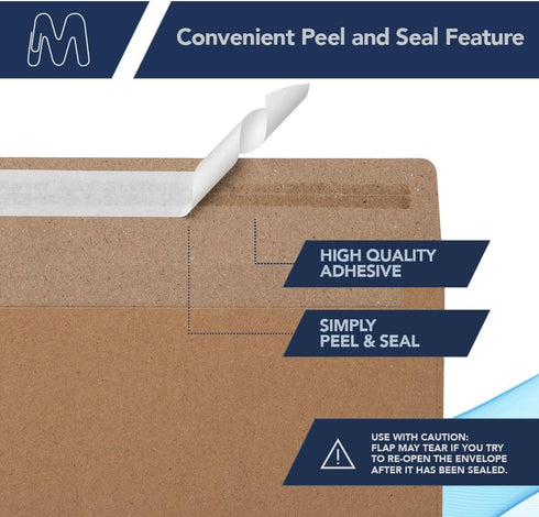 MOS A2 Invitation Envelopes, 4-3/8" X 5-3/4" Kraft Self Seal, 500 Count, Heavy Duty Gift Card Envelopes