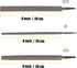 3-Piece 8" Wood Rasp File Set, Includes Flat/Half-Round/Round. For Woodworking & Sharping Wood