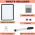 PTY Magnetic Dry Erase White Board, 8.5" x 11", with Marker and 2 Magnets, Small Whiteboard for School Office