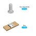 Hex Bolts (M8-1.25x20mm) 20Pcs, 304 Stainless Steel Fully Threaded Hex Head Screws for Furniture Repair