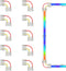 PAUTIX 12mm Connectors 10pcs L-Shaped/Corner Connectors for 3-Pin RGB Smart IC COB LED Strip Lights