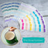 TuNan 720pcs 1 inch Classification,18 (1 Colored Book Sticky Index Tabs Self Adhesive, Repositionable Page Tabs