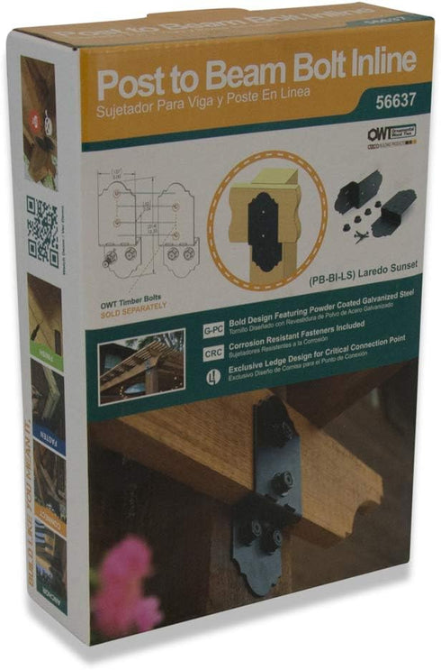Ozco Building Products 56637 Laredo Sunset 8-inch Post to Beam Bolt, 2 per Pack