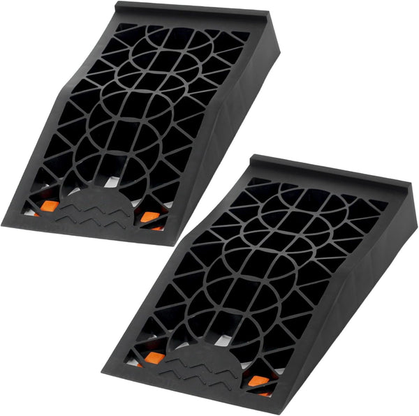 OULEME Low Profile Car Service Ramp - 2 Pack with Anti-Slip Pads