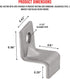 Performore 40 Pack Z Table Top Fasteners with Screws, Heavy Duty Z Table Top Fasteners Solid Steel with Black Screws
