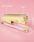 Clear Acrylic Stapler, Desktop Stapler, Office Stapler, Elegant Modern Desk Accessory for The Desk at Home, Office, or School(Golden) by Honagu