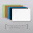 Glass Dry Erase Board, Black Surface, Frameless Magnetic, 16" x 16", for Office, Home, School with Marker