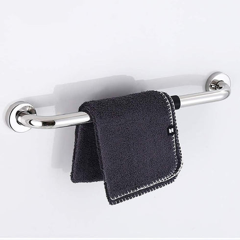 GANFANREN 27 Inch, Shower Handle,Shower Grab Bar,Grab Bars Handle Safety Support Hand Rails, Bathroom Grab Bar, Silver