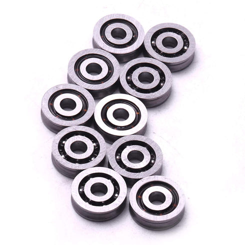 Atoplee V Groove Ball Bearings - 10pcs 3x10x3mm HCS 603VV Deep Pulley Wheels Roller Bearing