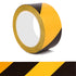 2 Inch x 110 FT Black & Yellow Floor Marking Tape, High-Visibility Adhesive Hazard Tape for Caution and Aisle Marking