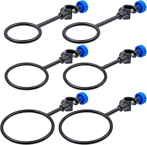 2 Set Lab Stand Support, Retort Ring Set, 6PCS Laboratory Clamp Ring 60mm 80mm 100mm