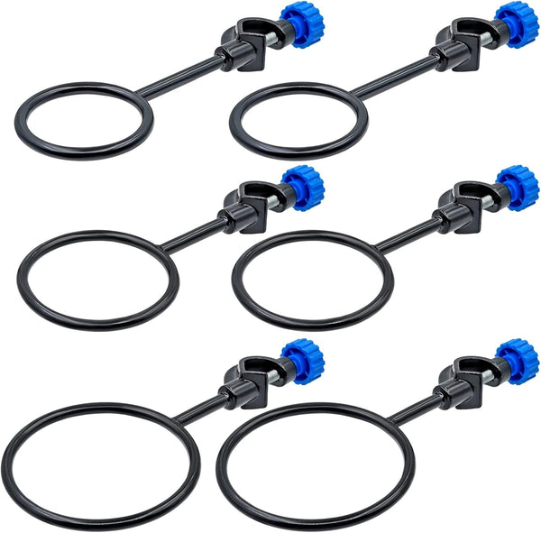 2 Set Lab Stand Support, Retort Ring Set, 6PCS Laboratory Clamp Ring 60mm 80mm 100mm