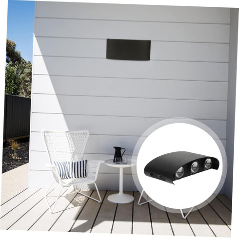 Lurrose LED Wall Sconce Simple Curved Design Wall Lamp for Indoor Outdoor Use Warm Suitable for Hallways Bedrooms