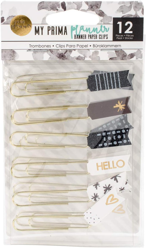 Prima Marketing MyPrimaPlanner PaperClips, My Prima Planner Embellishments-Banner Paper Clips